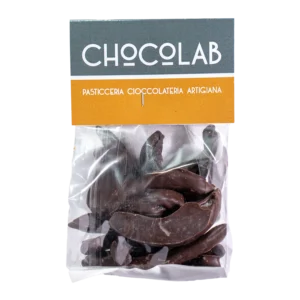 Busta di Orangette, scorzette d’arancia ricoperte di cioccolato fondente Chocolab