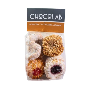 Assortimento di dolcetti di mandorla senza glutine e lattosio Chocolab
